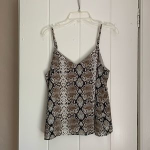 Banana Republic Spaghetti Strap Snake Skin Top